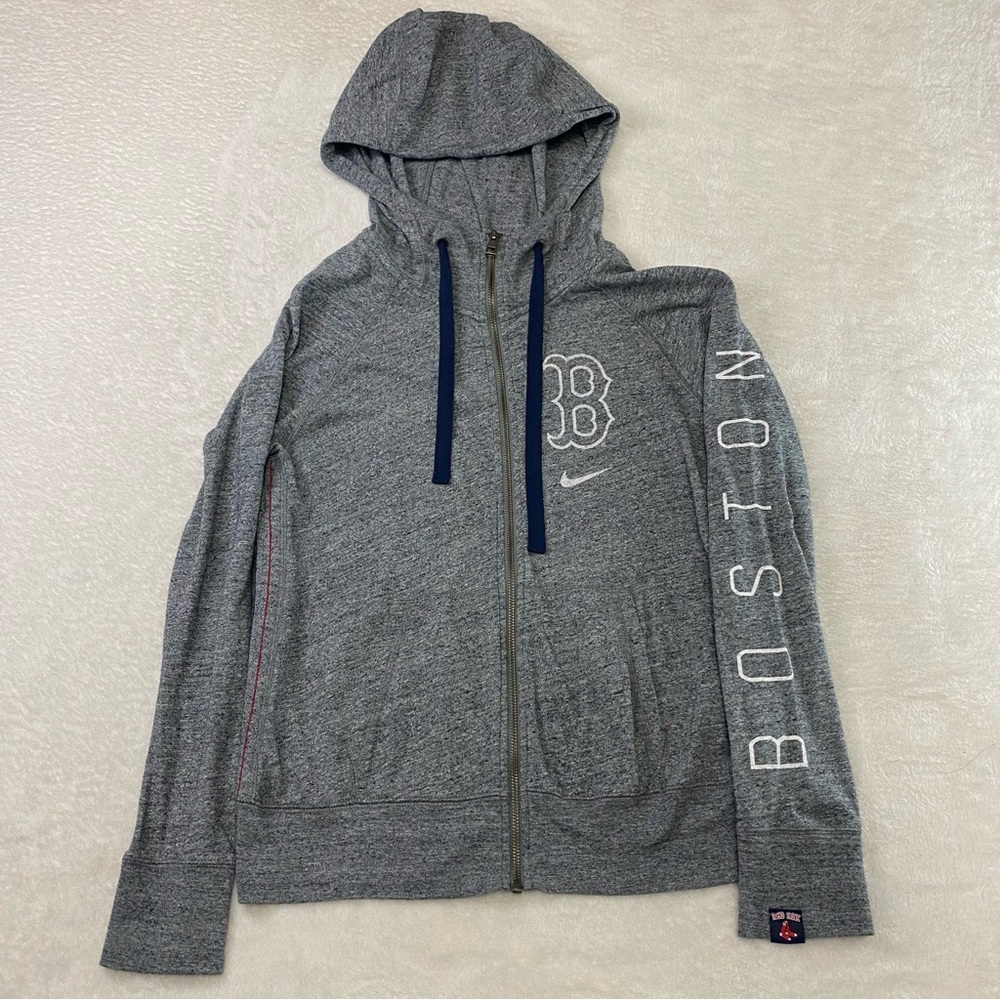 Boston Red Sox Nike Hoodie Women's Medium Baseball MLB Heathered Gray